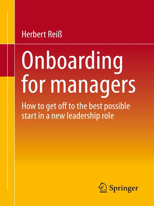 Title details for Onboarding for managers by Herbert Reiß - Available